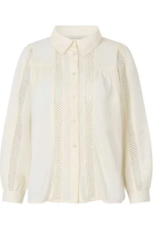 Lollys Laundry Blouse met opengewerkte details Sienna