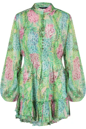 Ibana Lurex jurk met print Dax