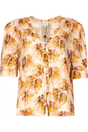 Dante 6 Blouse met bladerenprint Esmay