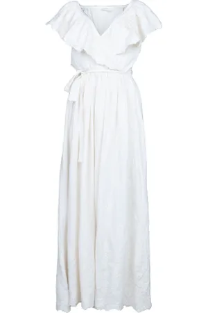 Louizon Maxi-jurk met broderie Palmsprings