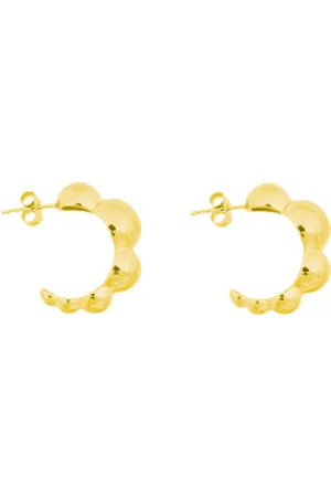 Bandhu Stainless steel gold plated oorbellen Dot