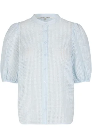 Second Female Transparante seersucker blouse Tascha