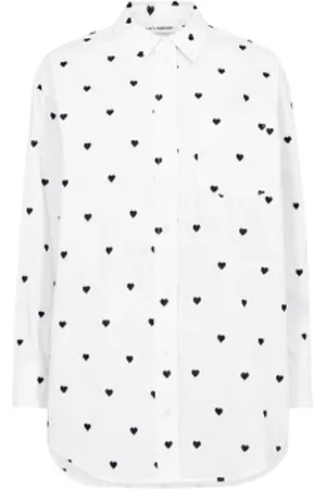 Co`Couture Oversized blouse met print Heart