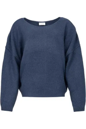 American Vintage Gebreide trui Damsville donkerblauw