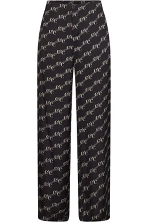 Co`Couture Satijnen broek met logo Line