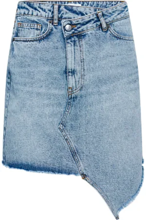 Co`Couture Asymmetrische denim rok Darin