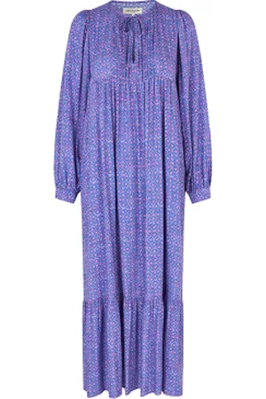 Lollys Laundry Soepelvallende viscose jurk Latour