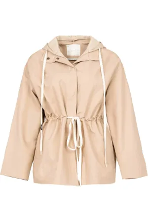 Twin-Set Jas met afneembare capuchon Senley zand