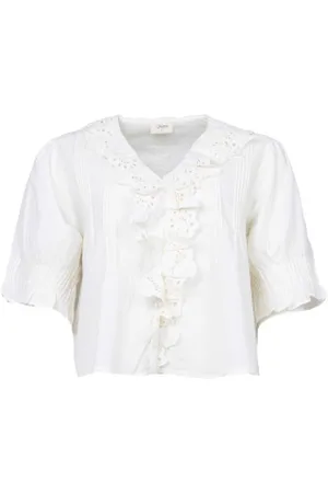 Louizon Geborduurde blouse Padel