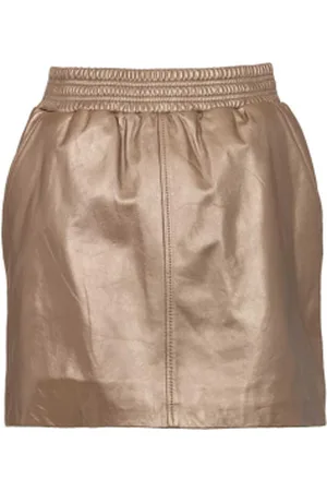 STUDIO AR Leren non-stretch rok Silk