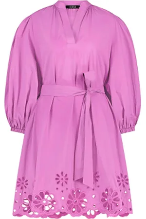 Ibana Mini-jurk met broderie details Diviana