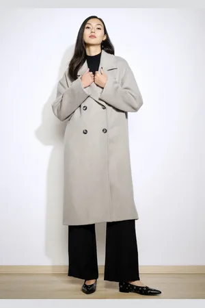 LolaLiza Oversized jas met dubbele knopen