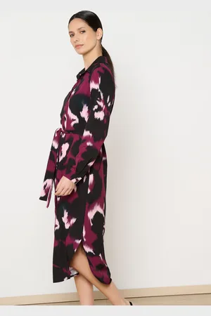 LolaLiza Vloeiende midi jurk met print