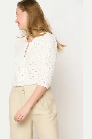 LolaLiza T-shirt met broderie anglaise