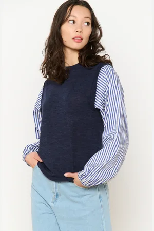 LolaLiza Top in breisel en popeline