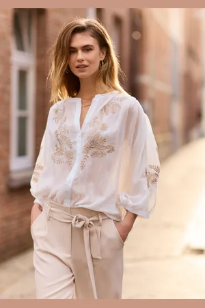 LolaLiza Geborduurde voileblouse