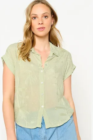 LolaLiza Transparante blouse met borduursel