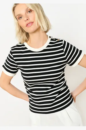 LolaLiza Gestreept shirt met knopen