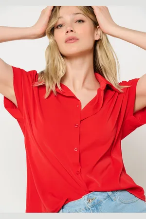 LolaLiza Soepele blouse met knopen
