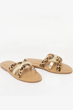 LolaLiza Sandalen met dierenprint en bandjes