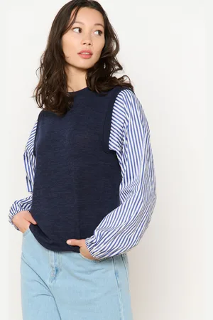 LolaLiza Top in breisel en popeline