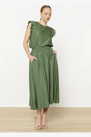 LolaLiza Crinkle midi-rok