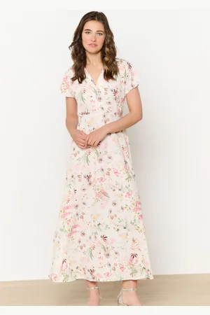 LolaLiza Lange jurk met pastelkleurige bloemen