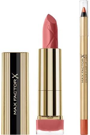 Max Factor Lipstick and Lip Liner Bundle (Various Shades)