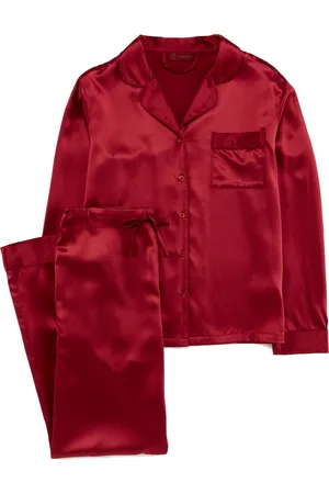 ESPA Silk Pyjamas - Claret Rose - M