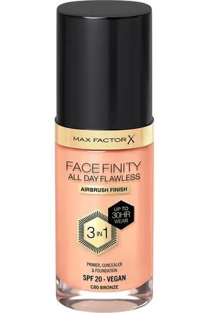 Max Factor Facefinity All Day Flawless 3 in 1 Vegan Foundation 30ml (Various Shades)