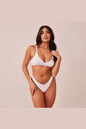 Lounge Underwear Ribbed Triangle BH - Wit