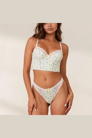 Lounge Underwear Sweet Longline BH - Wit Bloemig