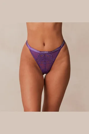 Lounge Underwear Blossom String - Paars