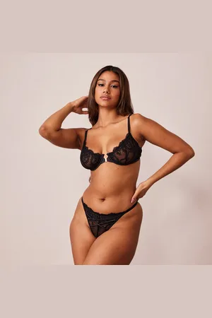 Lounge Underwear Seduce Front Fastening Balcony BH - Zwart