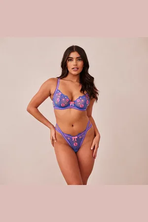 Lounge Underwear Neon Balcony BH - Blauw