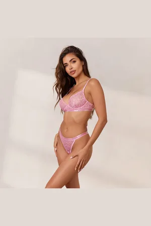 Lounge Underwear Tweekleurig Balcony BH - Roze