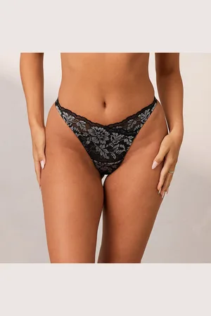 Lounge Underwear Luxe String - Zwart & Wit