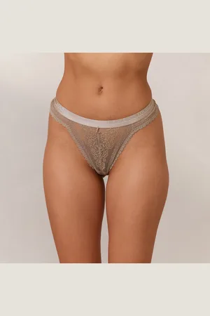 Lounge Underwear Liberty String - Olijf