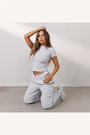 Lounge Underwear Essential Getailleerd T-Shirt met Korte Mouwen - Vorstkleurig