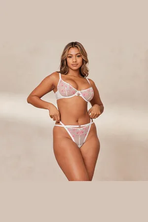 Lounge Underwear Ditsy Embroidered Balcony BH - Wit
