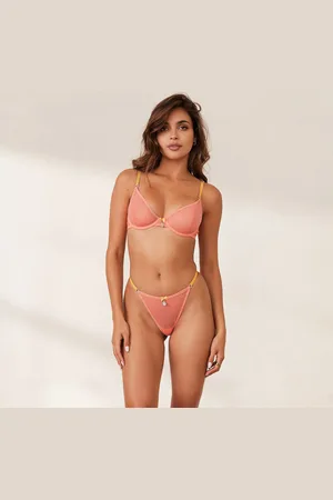 Lounge Underwear Radiant Mesh Balcony BH - Koraalroze