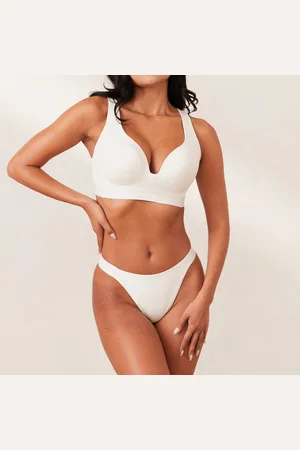 Lounge Underwear Ribbed Mindful Light Push-Up BH - Wit