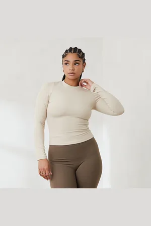 Lounge Underwear Essential Geribd Top met Lange Mouwen - Cr??me