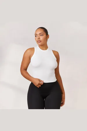 Lounge Underwear Varsity Racerback Top - Wit