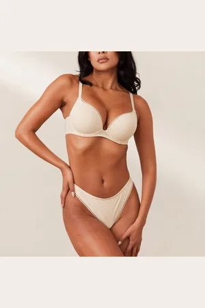 Lounge Underwear Comfort Hoge Push-Up T-Shirt BH - Latte