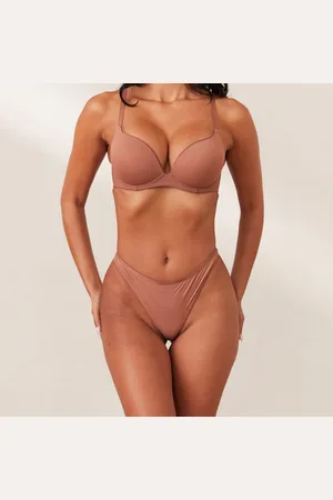 Lounge Underwear Comfort Hoge Push-Up T-Shirt BH - Mokka