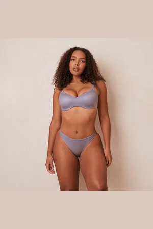 Lounge Underwear Sleek Mindful BH - Gerookt Blauw