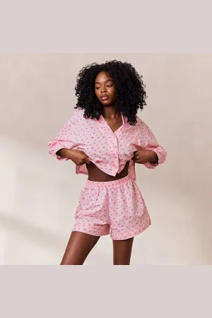 Lounge Underwear Floral Pyjamashorts - Roze Print