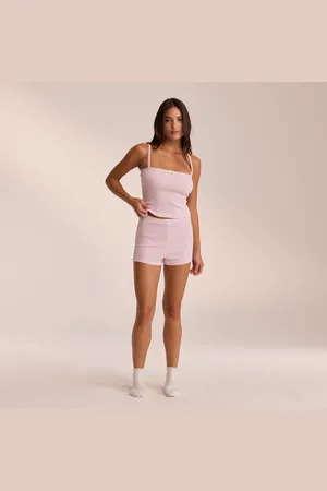 Lounge Underwear Pointelle Pyjamashorts - Roze
