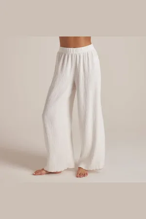 Lounge Underwear Crinkle Pyjamabroek - Wit